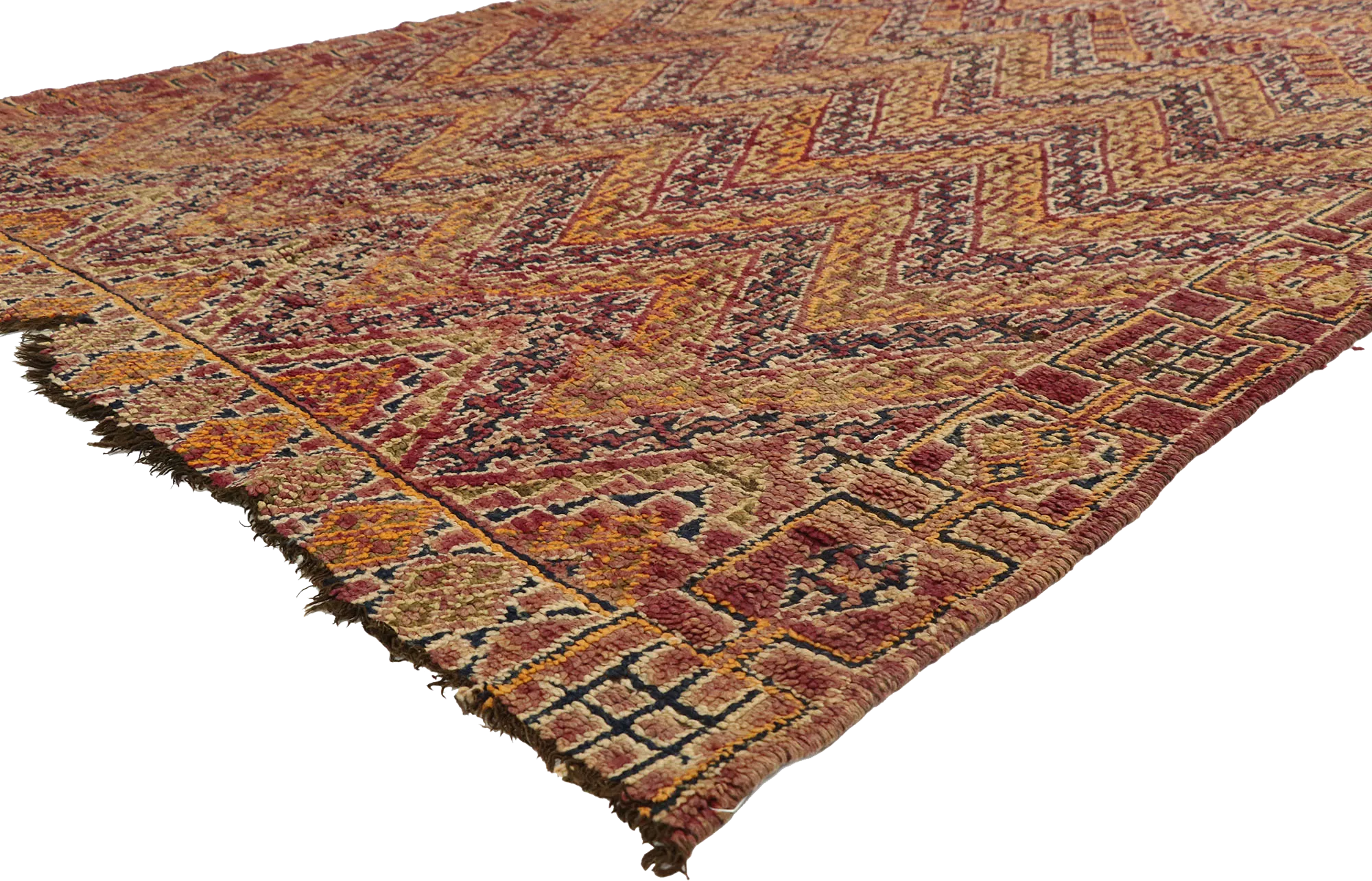 6'2" x 10'7" Vintage Moroccan Rug