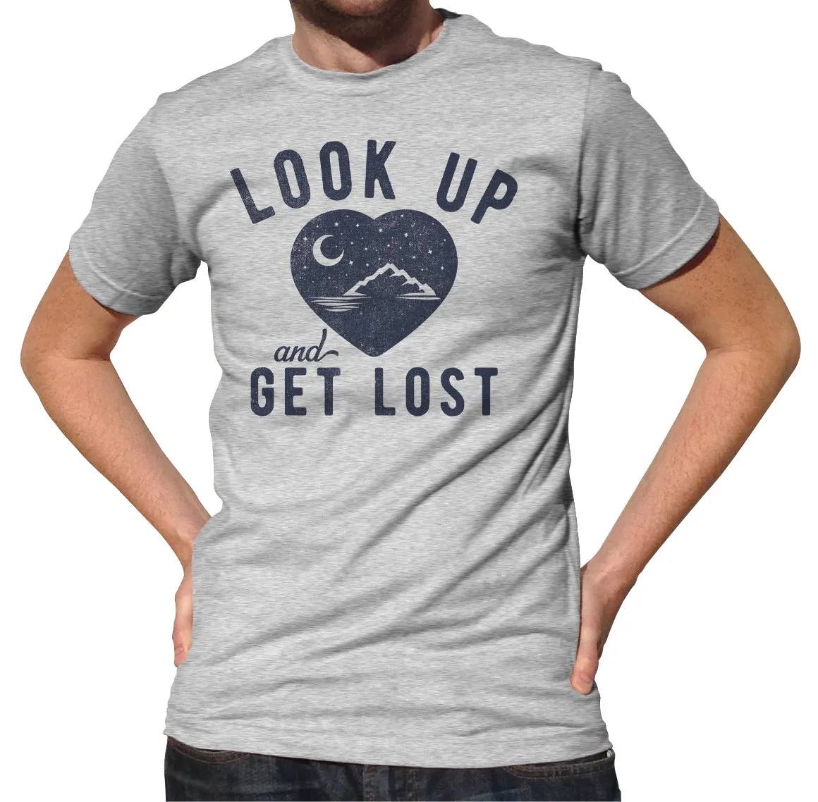 Men's Look Up and Get Lost T-Shirt - Astronomy Shirt